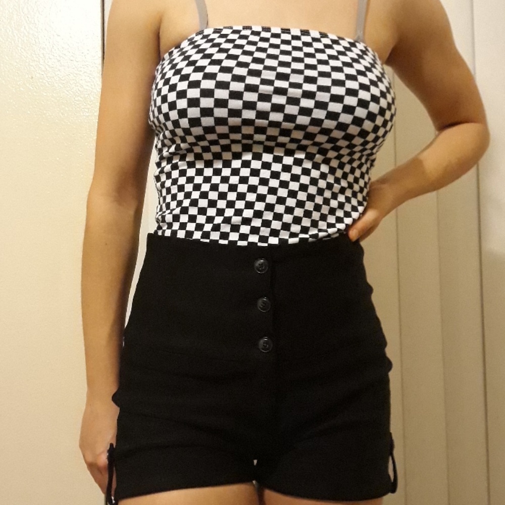 Checkered tube top